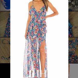 Darcy Maxi Dress in Rose Garden Floral XS